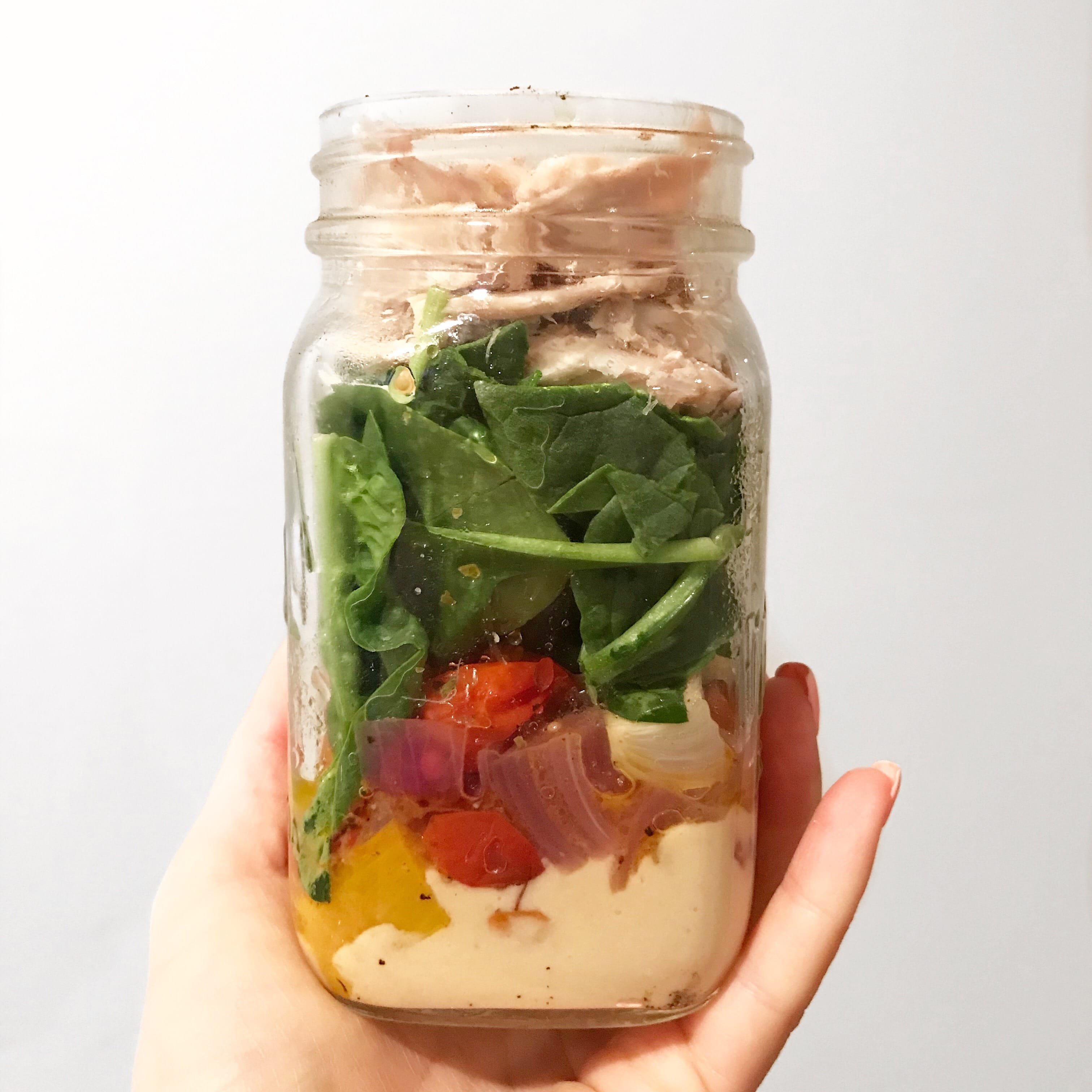 Roasted Veggie Mason Jar Salad Healthy Eating And Living